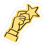 star-hand-sticker-flip